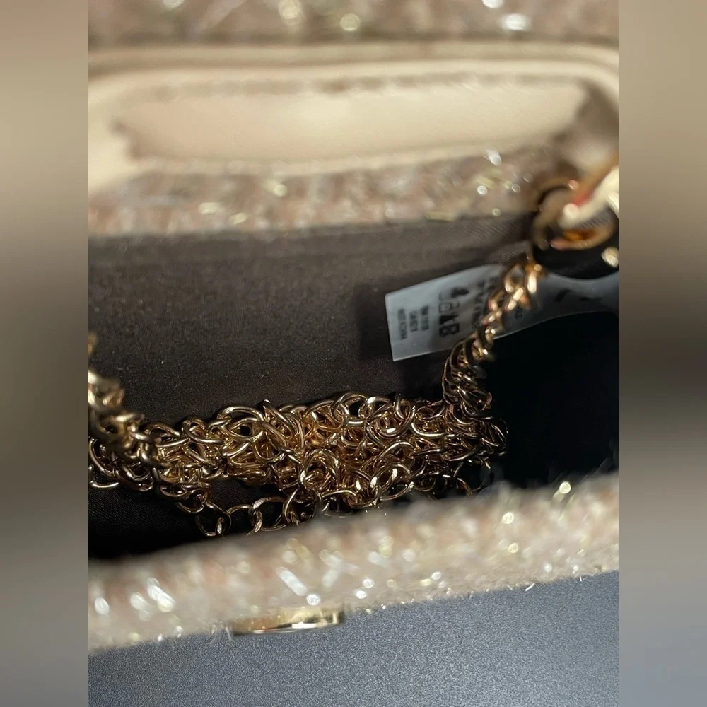NEW Imoga Kids Tweed Chain Crossbody Bag